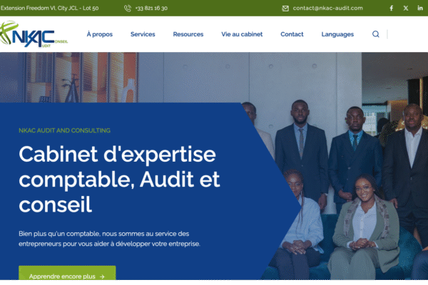 site web Nkac (Audit et Conseil)