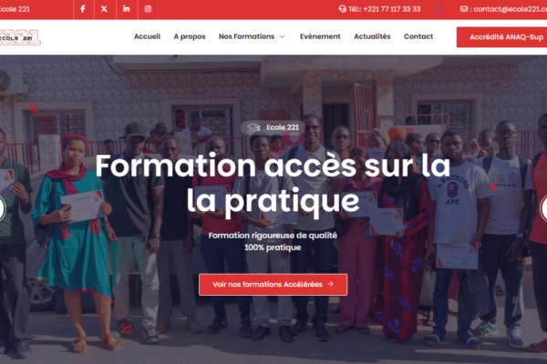 Site web École 221